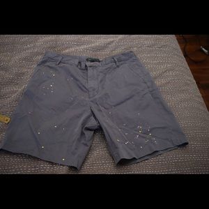 Marc by Marc Jacobs paint splattered shorts.